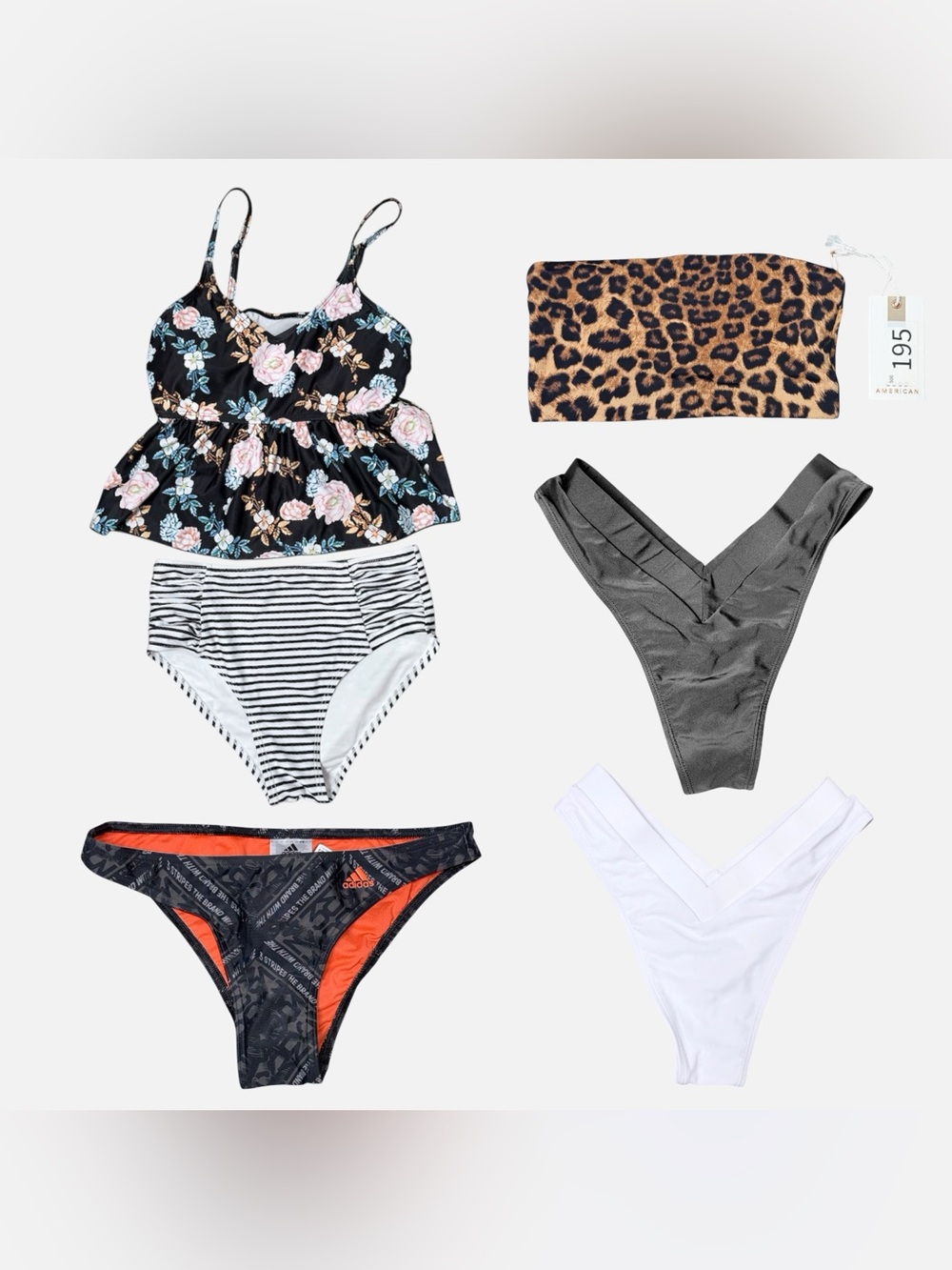 XS Swim Bundle NWT/NWOT | Adidas, Good American, SHEIN 5pc